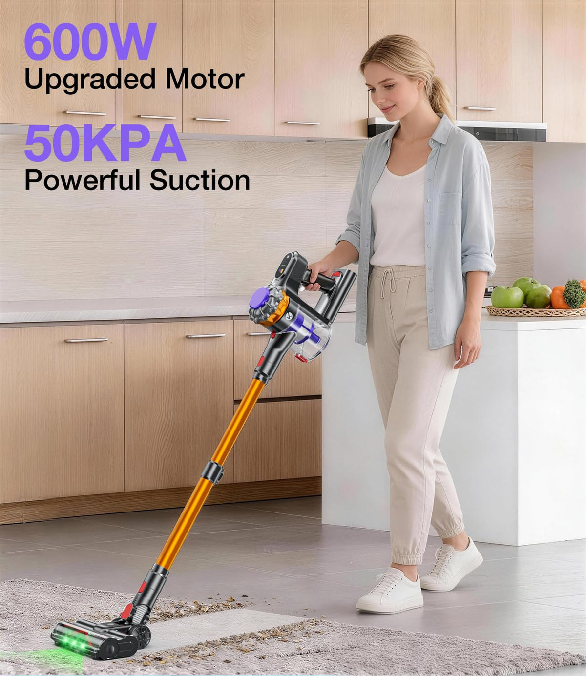 600W 50KPA Cordless Stick Vacuum Cleaner T96743