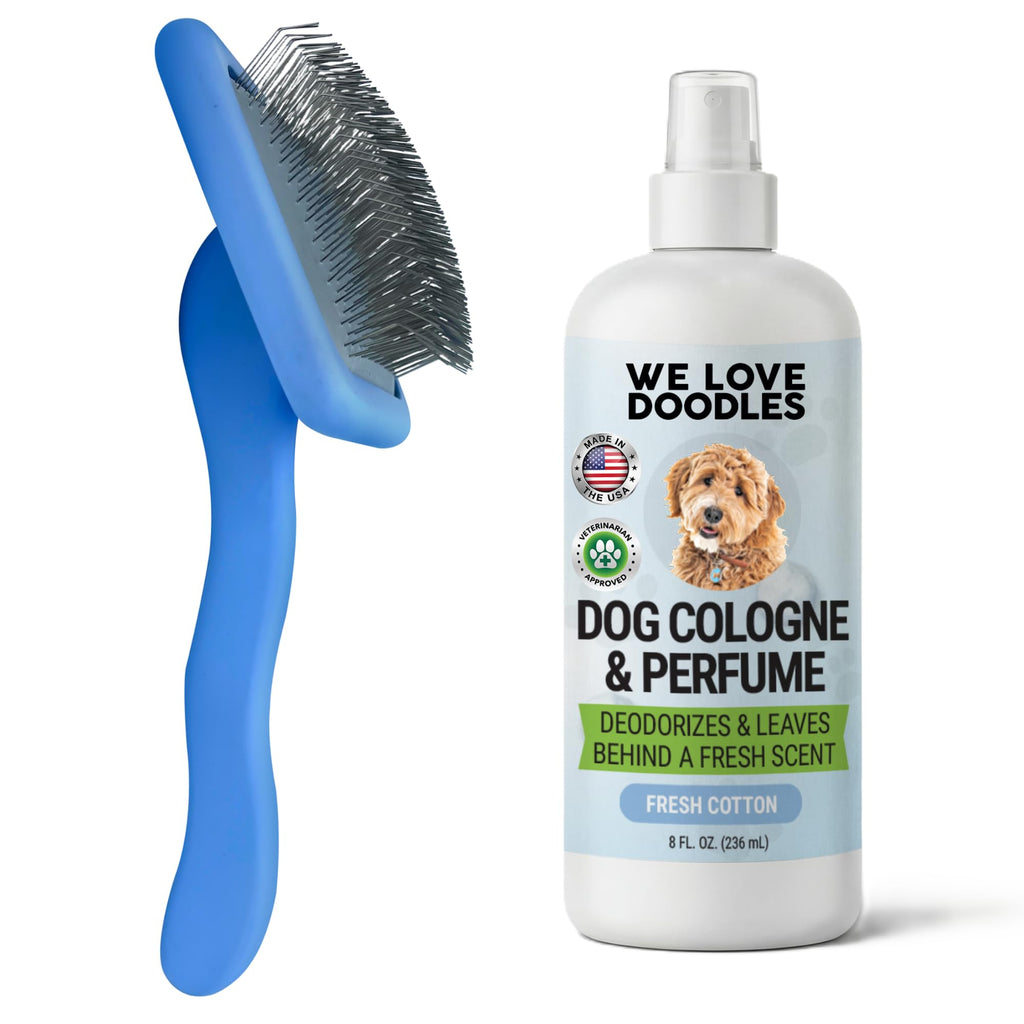 Dog Cologne & Perfume and Large Slicker Brush Bundle W63884