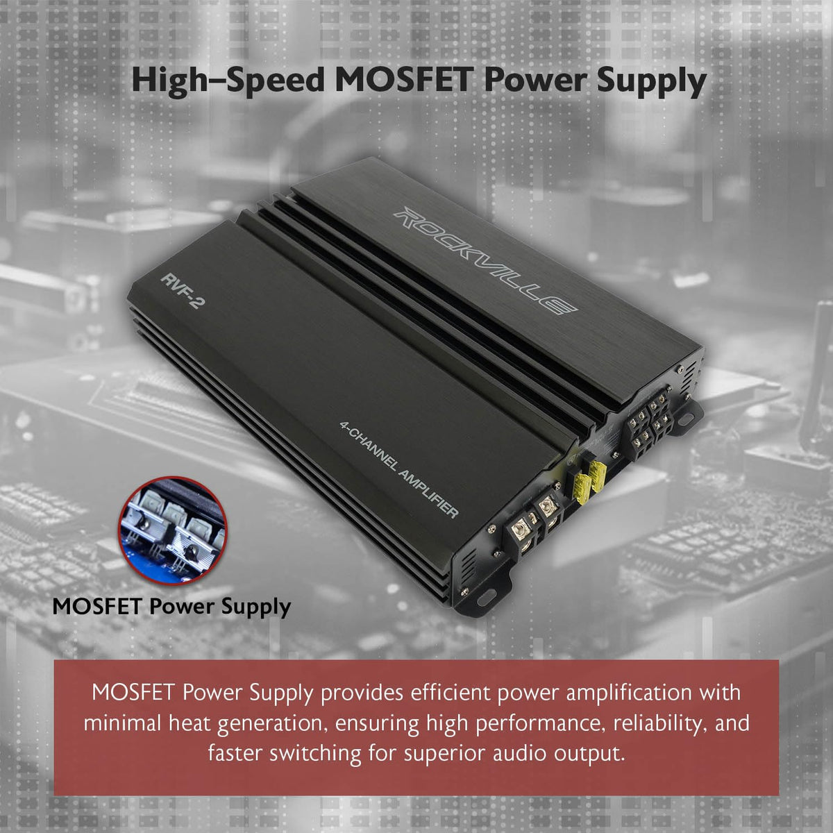 4 Channel Car Stereo Amplifier A53936