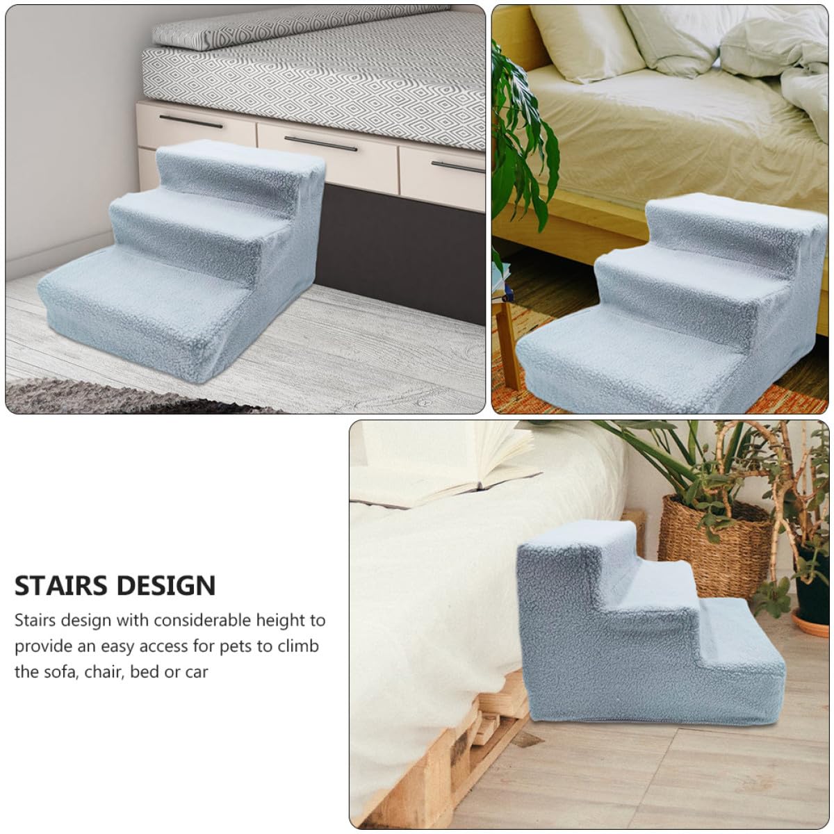 Gray Non-Slip Pet Stairs J847