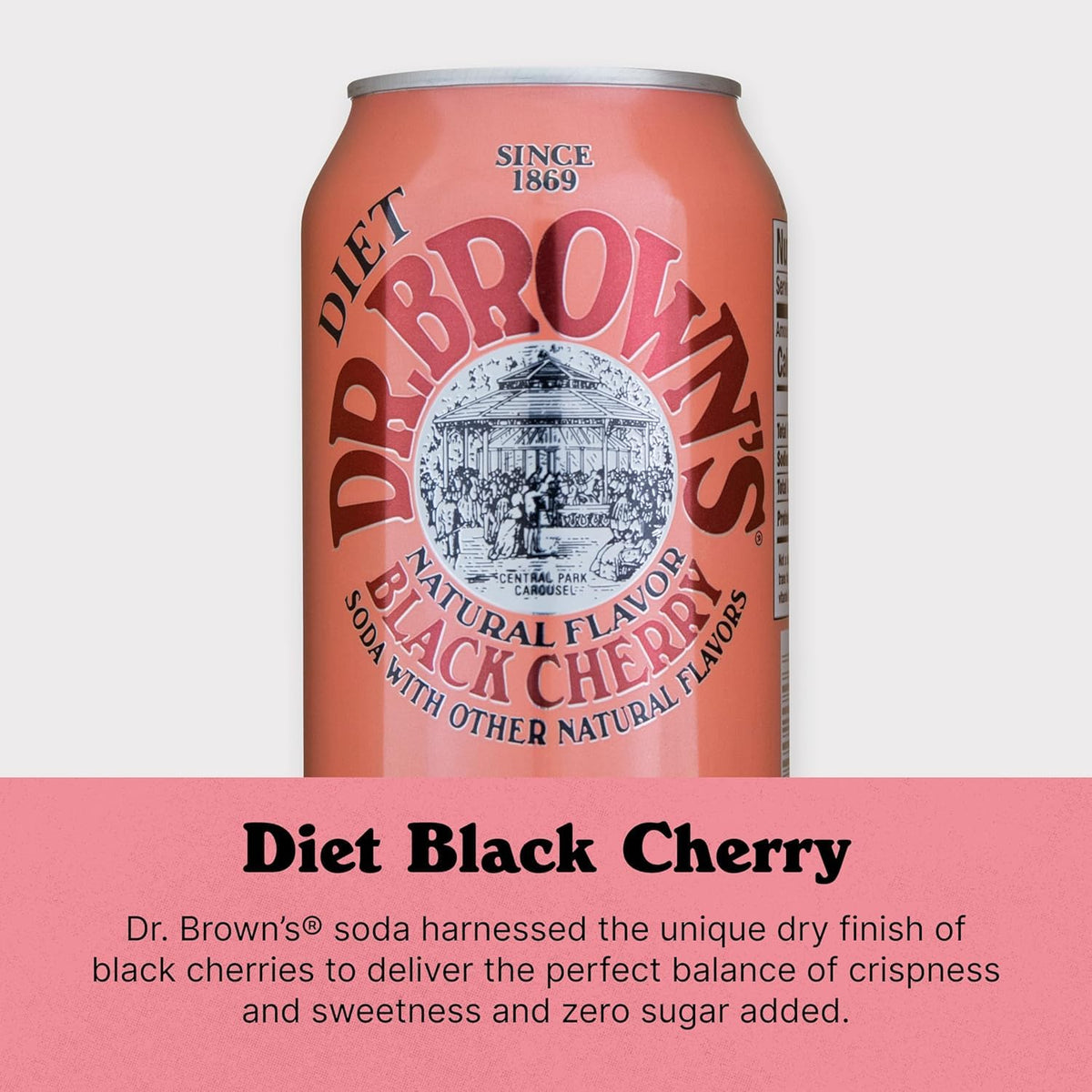 Black Cherry Diet Soda 12 Fl Oz (Pack of 4) I562424