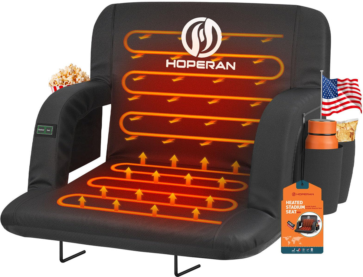 Heated Stadium Seats with Back Support T37555