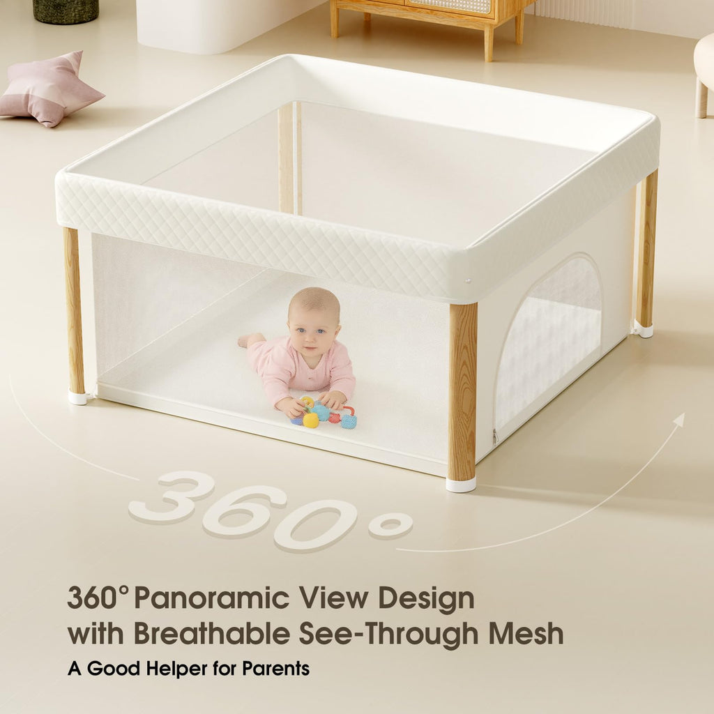 Foldable Baby Playpen with Storage Bag L164425