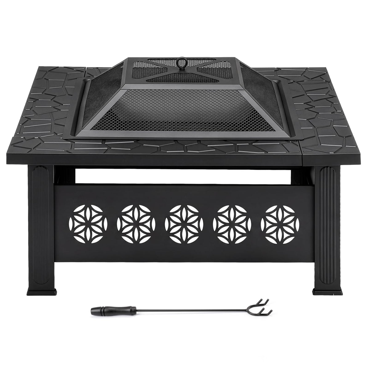 32 Inch Metal Outdoor Fire Pit K9065