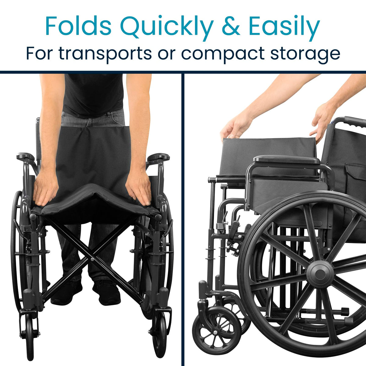 Bariatric Wheelchair 400 lb Heavy Duty 20” Seat I3802