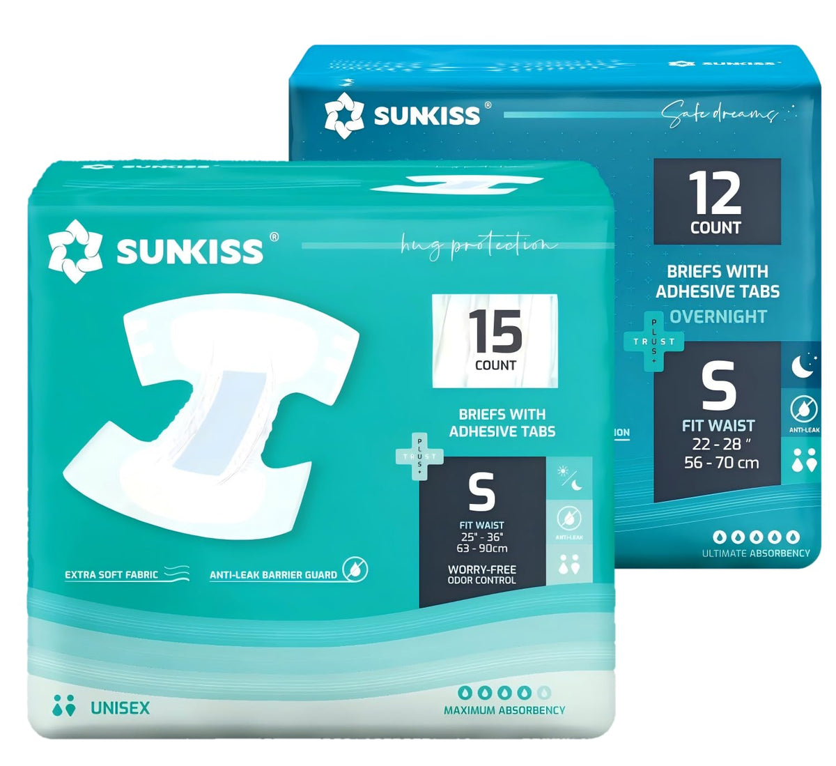 Adult Diapers S 12 Count & 15 Count H95842