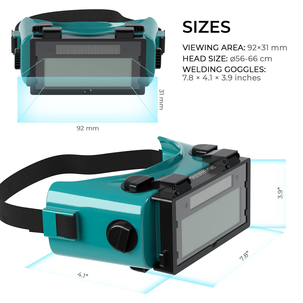Welding Goggles Auto Darkening Flip Up DIN 8-12 S314453