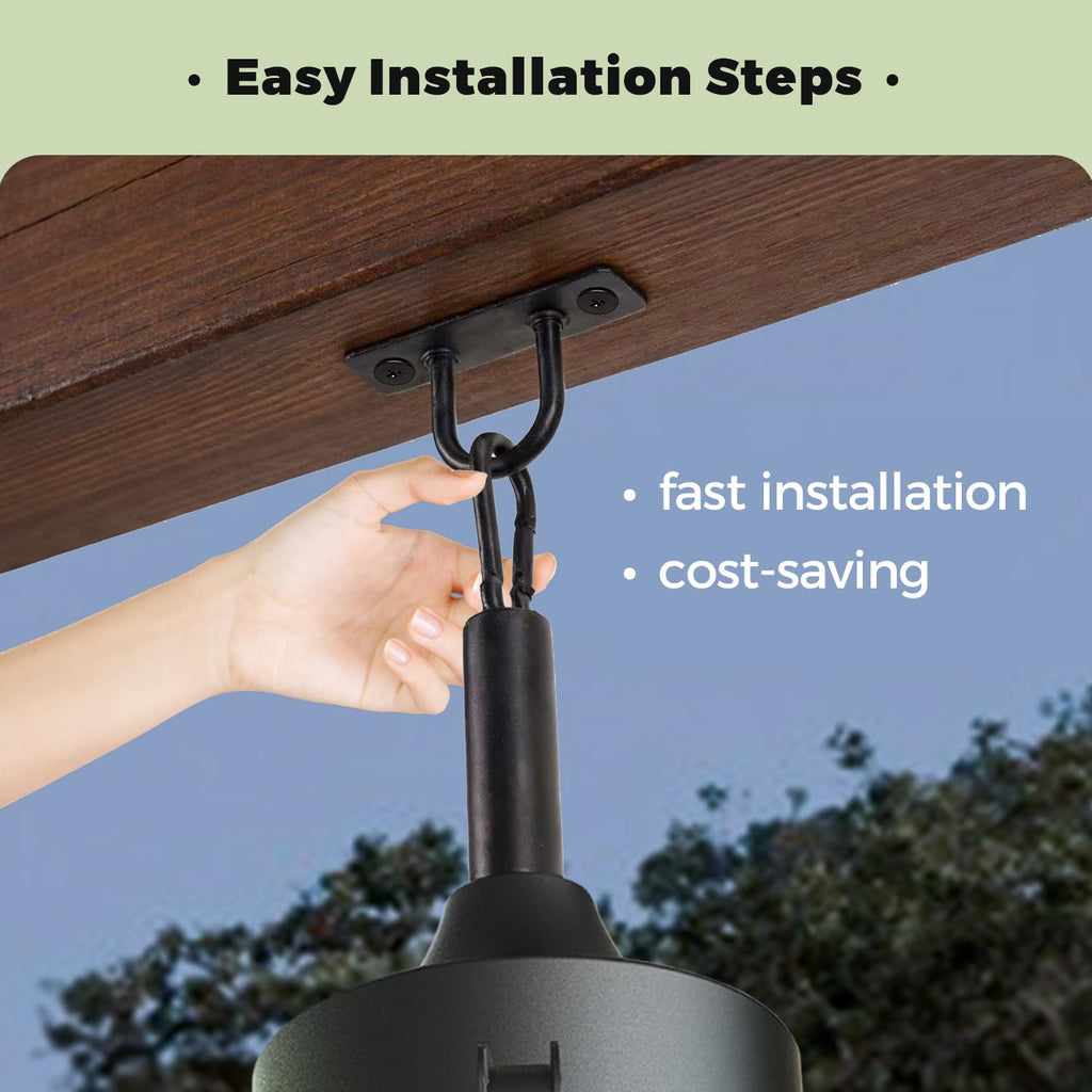 20" Outdoor Ceiling Fan with Light Y75356