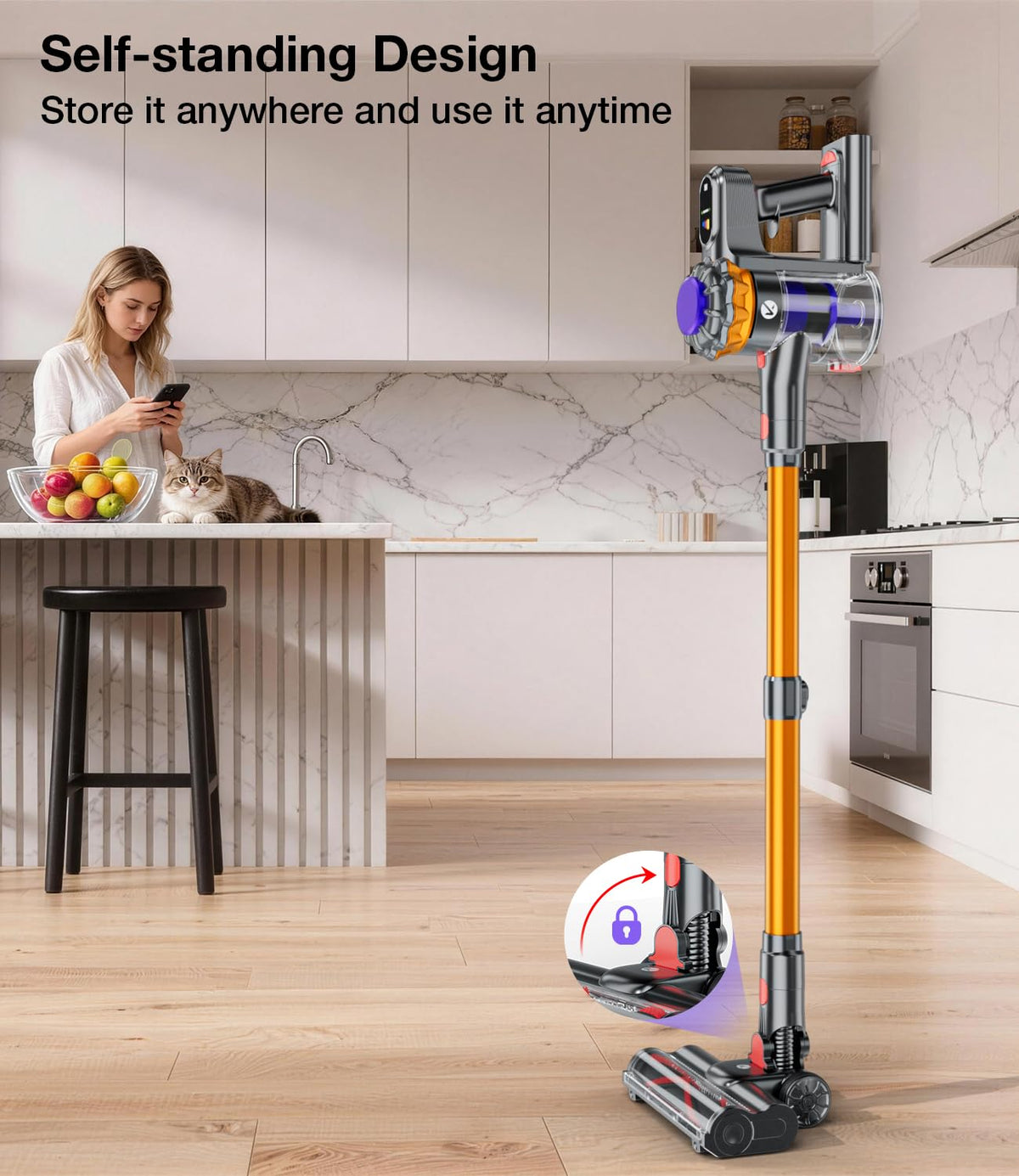 600W 50KPA Cordless Stick Vacuum Cleaner T96743