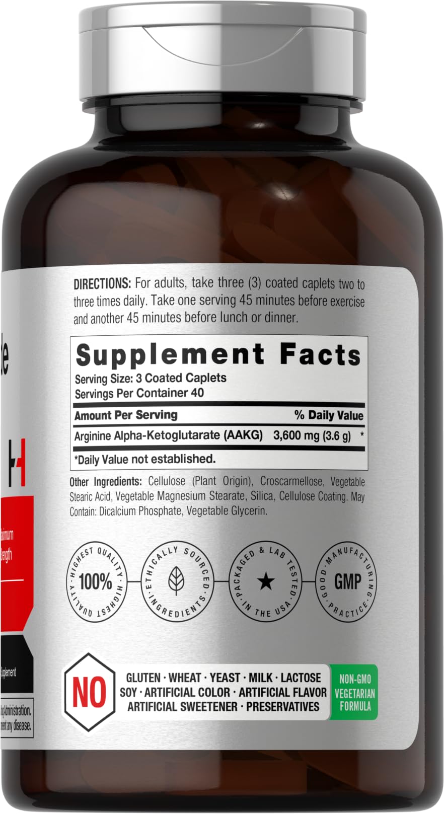 Nitric Oxide 3600mg 120 Caplets U15196