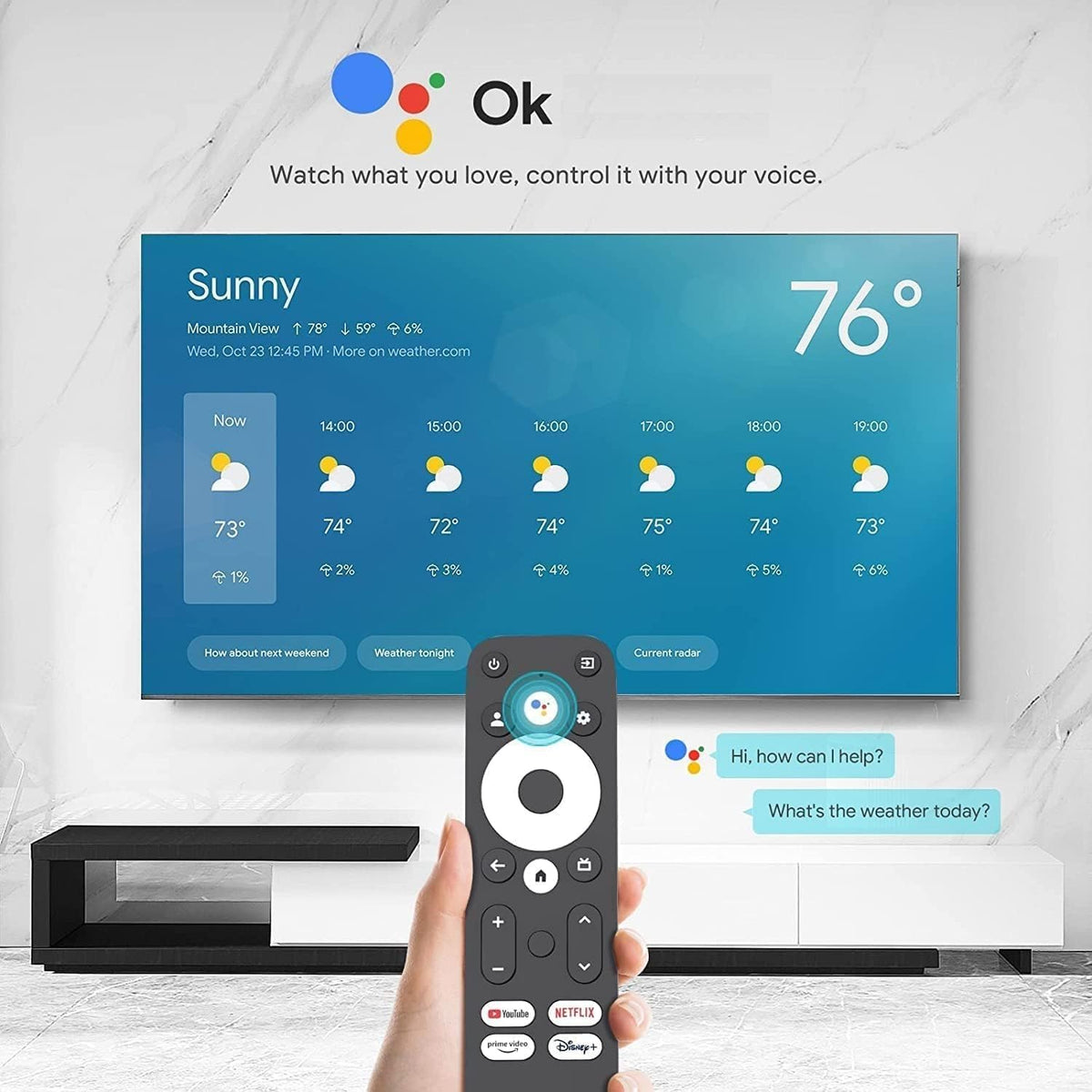 4K Android TV Stick Voice Remote Bluetooth Dual Band WiFi USB-C S820