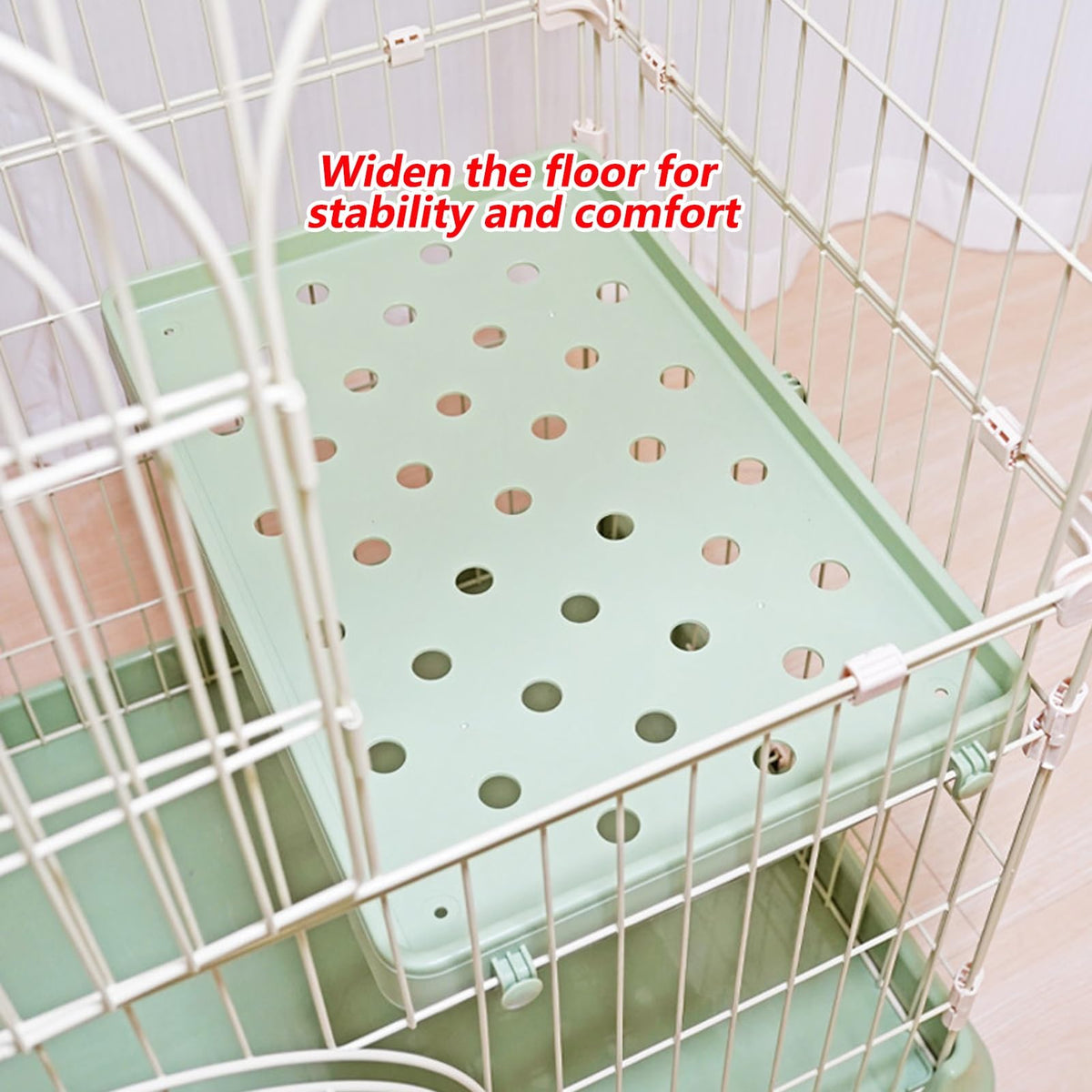 3/4-Tier Cat Cage Playpen with 3 Platforms, 3 Doors & 2 Ramps Y648