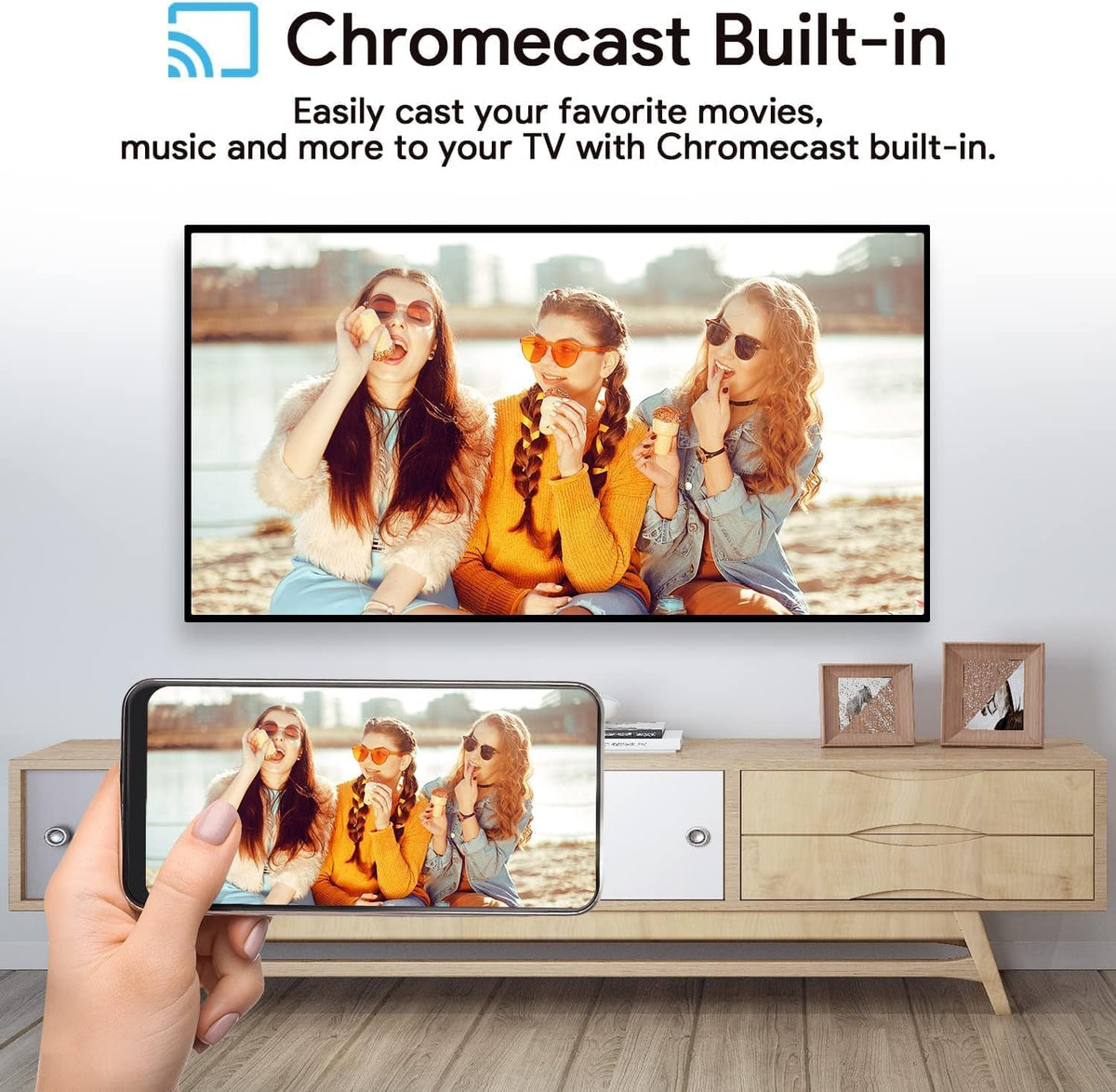 4K Android TV Stick Voice Remote Bluetooth Dual Band WiFi USB-C S820