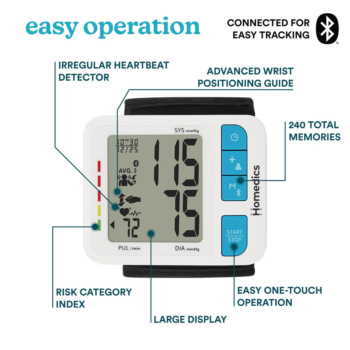 Wrist Cuff Blood Pressure Monitor N5375