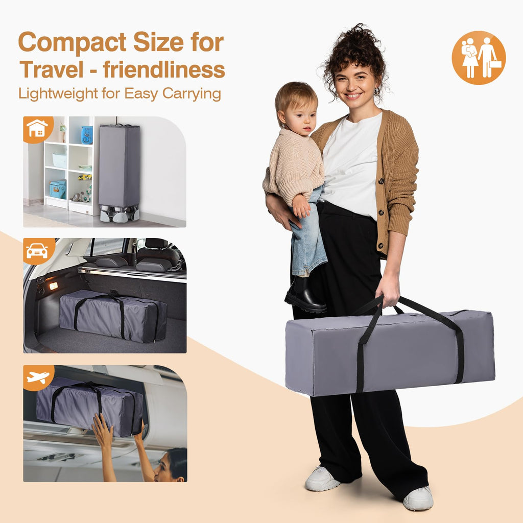 5-in-1 Portable Baby Bassinet with Changing Table and Carry Bag F244705