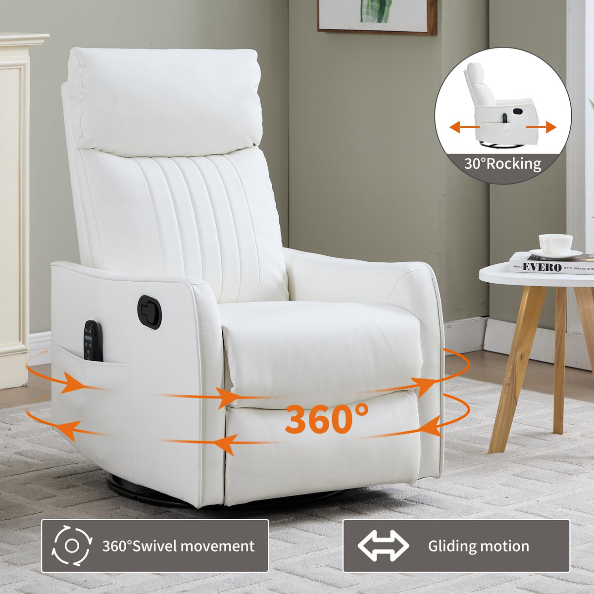 High Back Massage Recliner with Heat Y979
