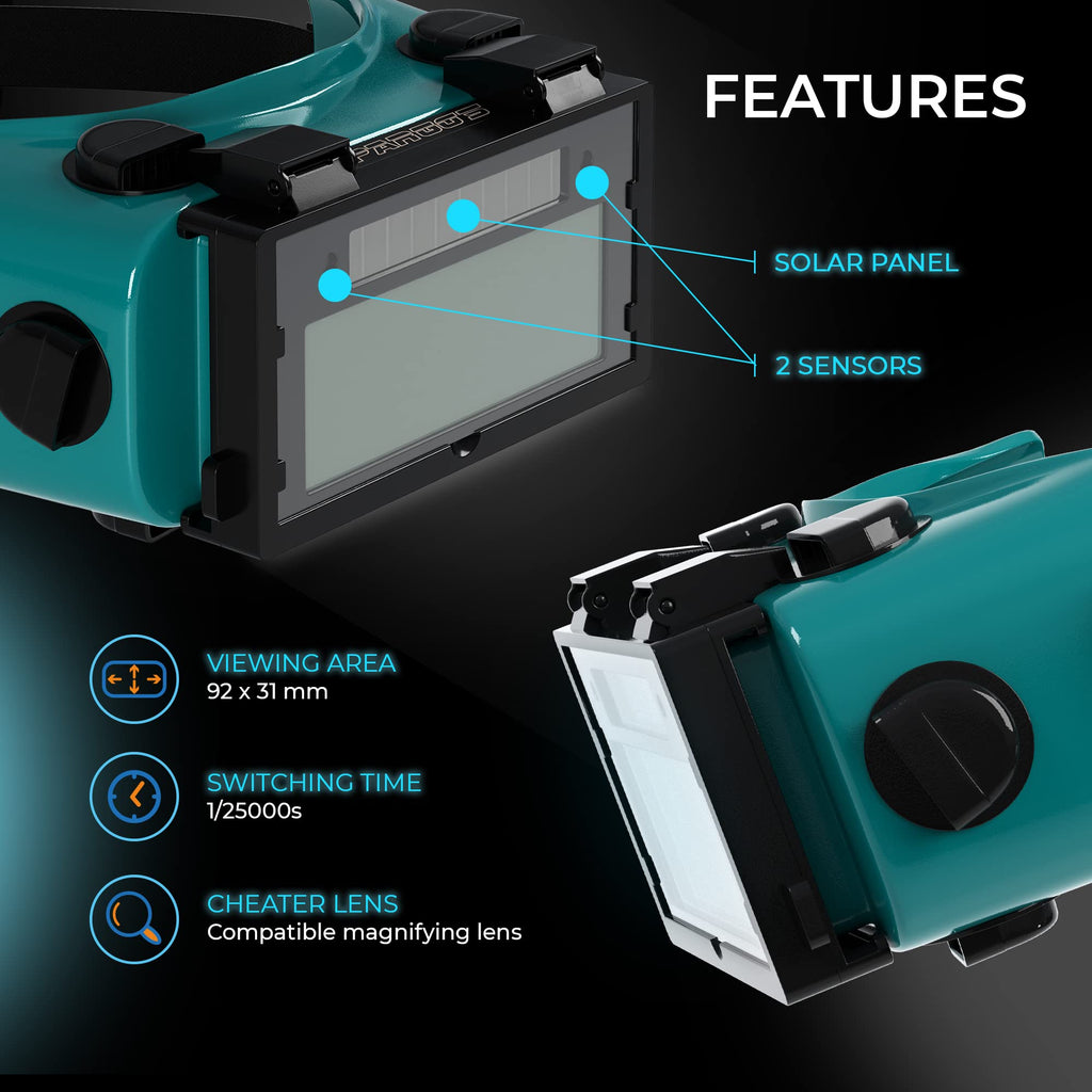 Welding Goggles Auto Darkening Flip Up DIN 8-12 S314453
