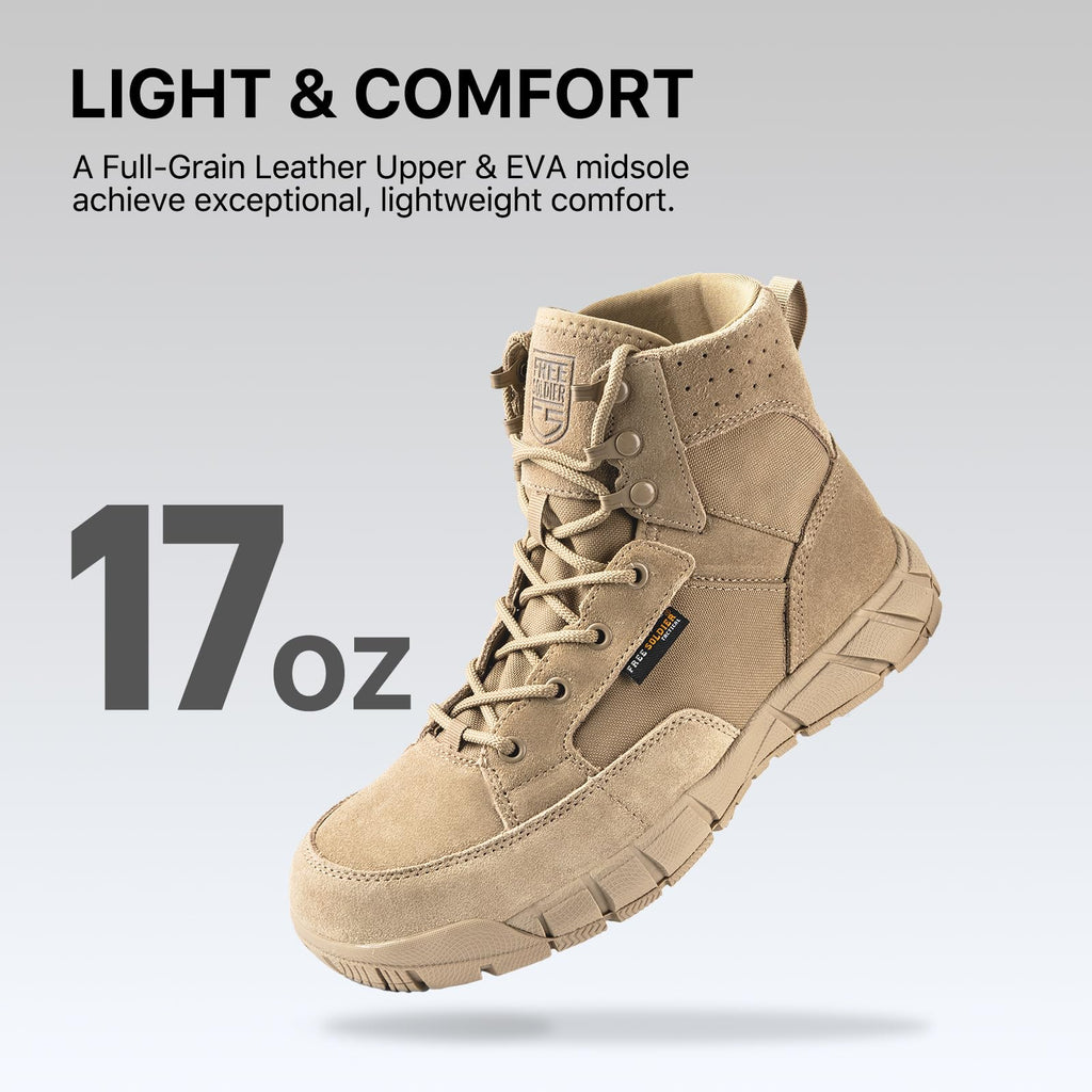Men's 6 Inches Lightweight Waterproof Suede Leather Work Boots R60947