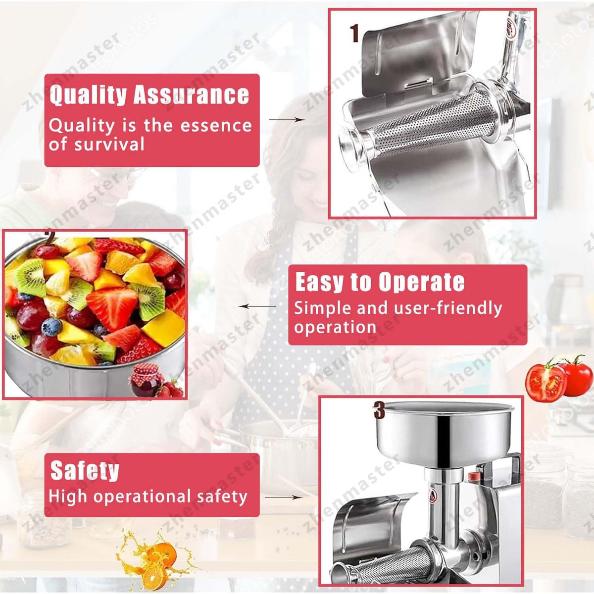 Electric Juicer 450W Stainless Steel K47928