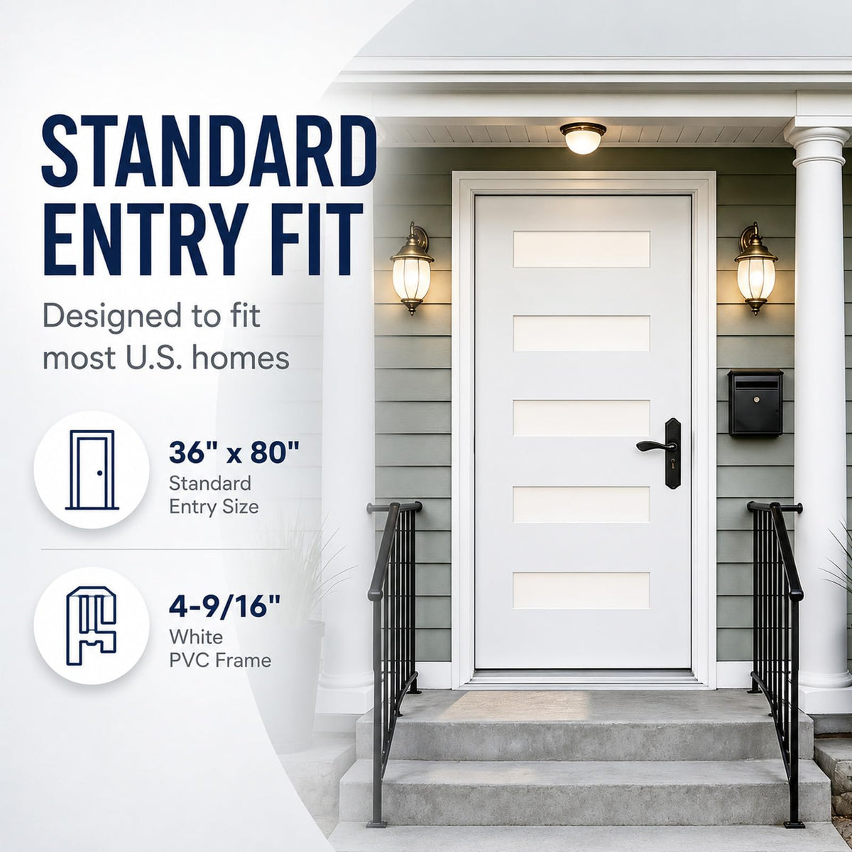 36"x80" Fiberglass Entry Door K993