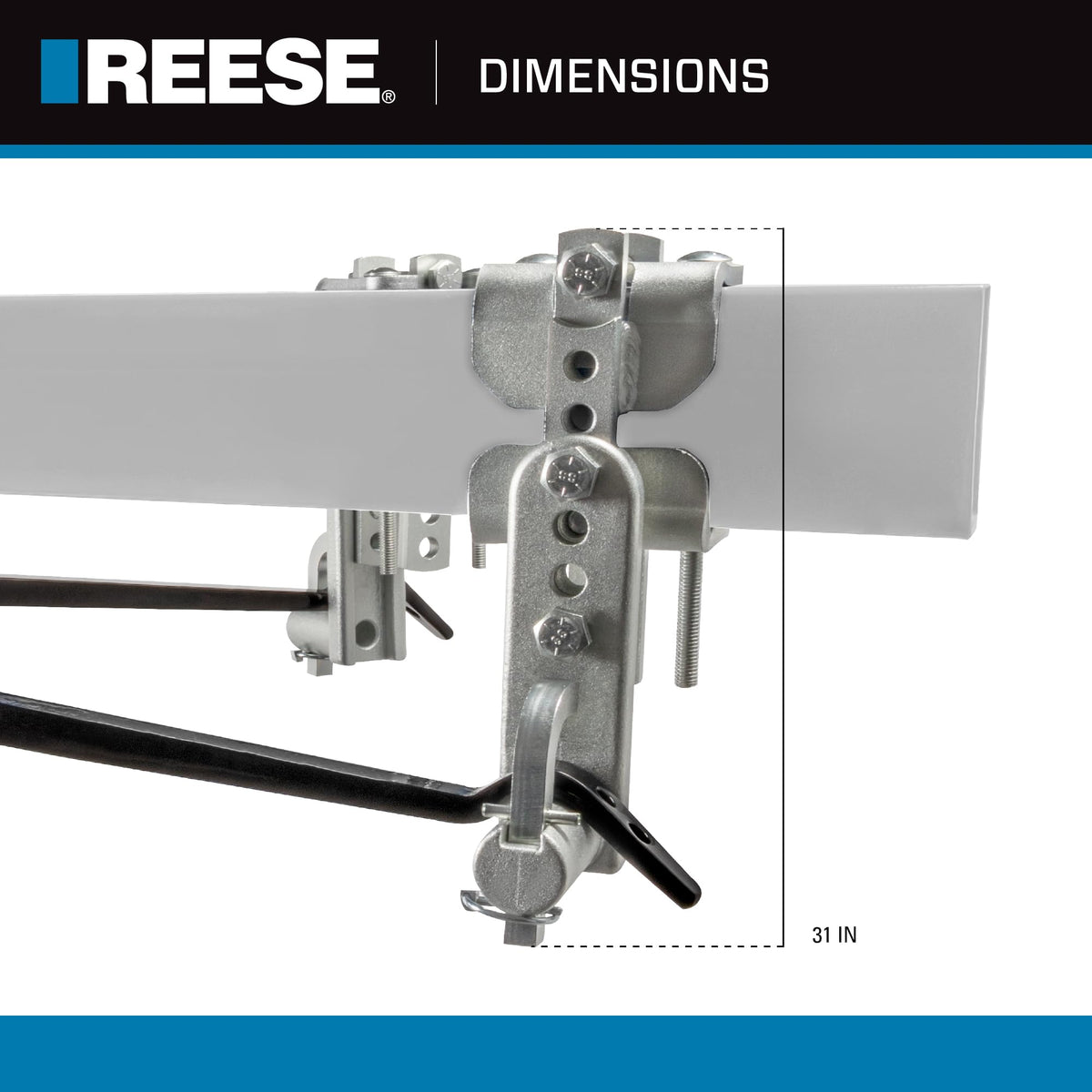 Weight Distribution Hitch with Active Sway Control, 6,000 lbs. Capacity, Black V5357
