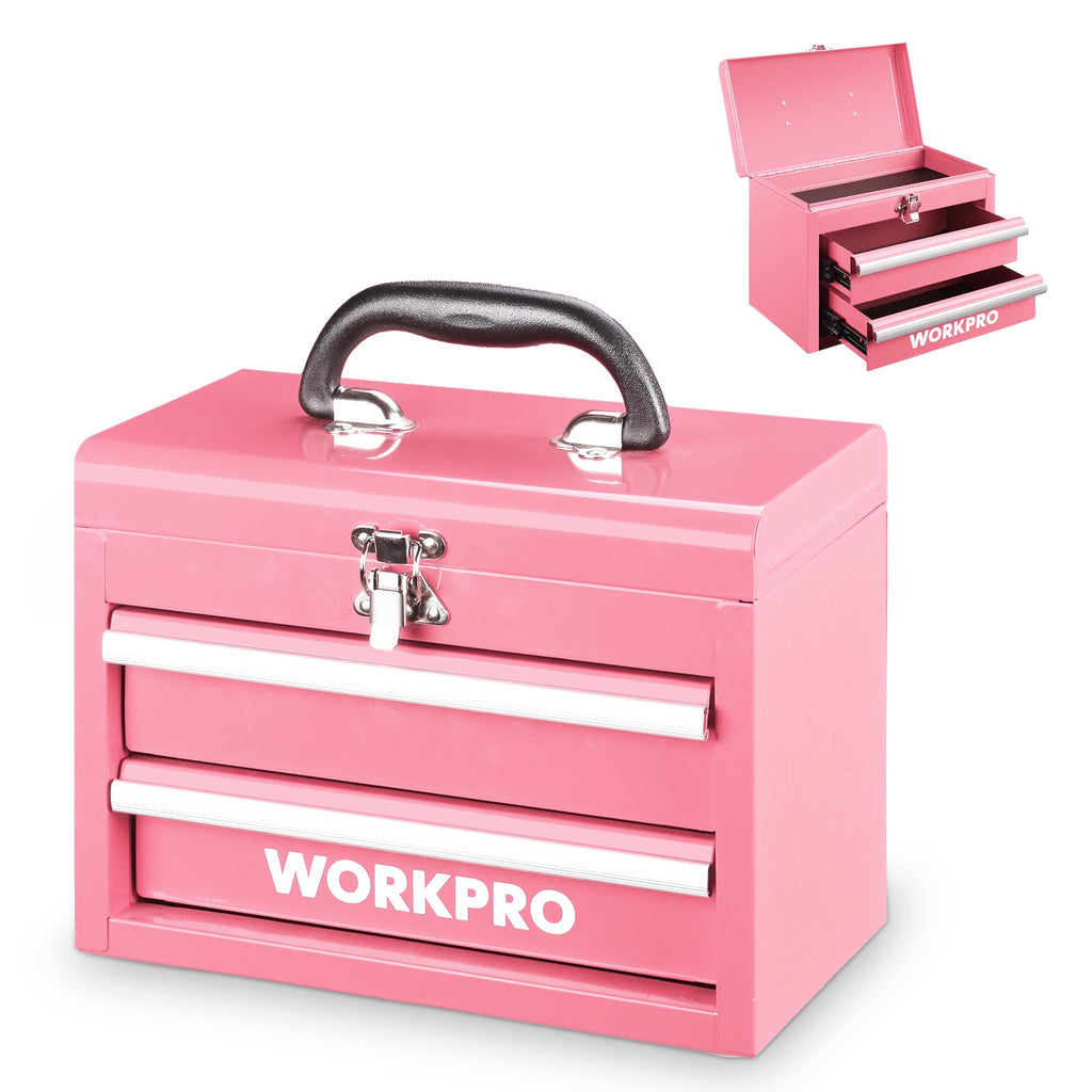 Portable Mini Metal Tool Box with 2 Drawers V796997