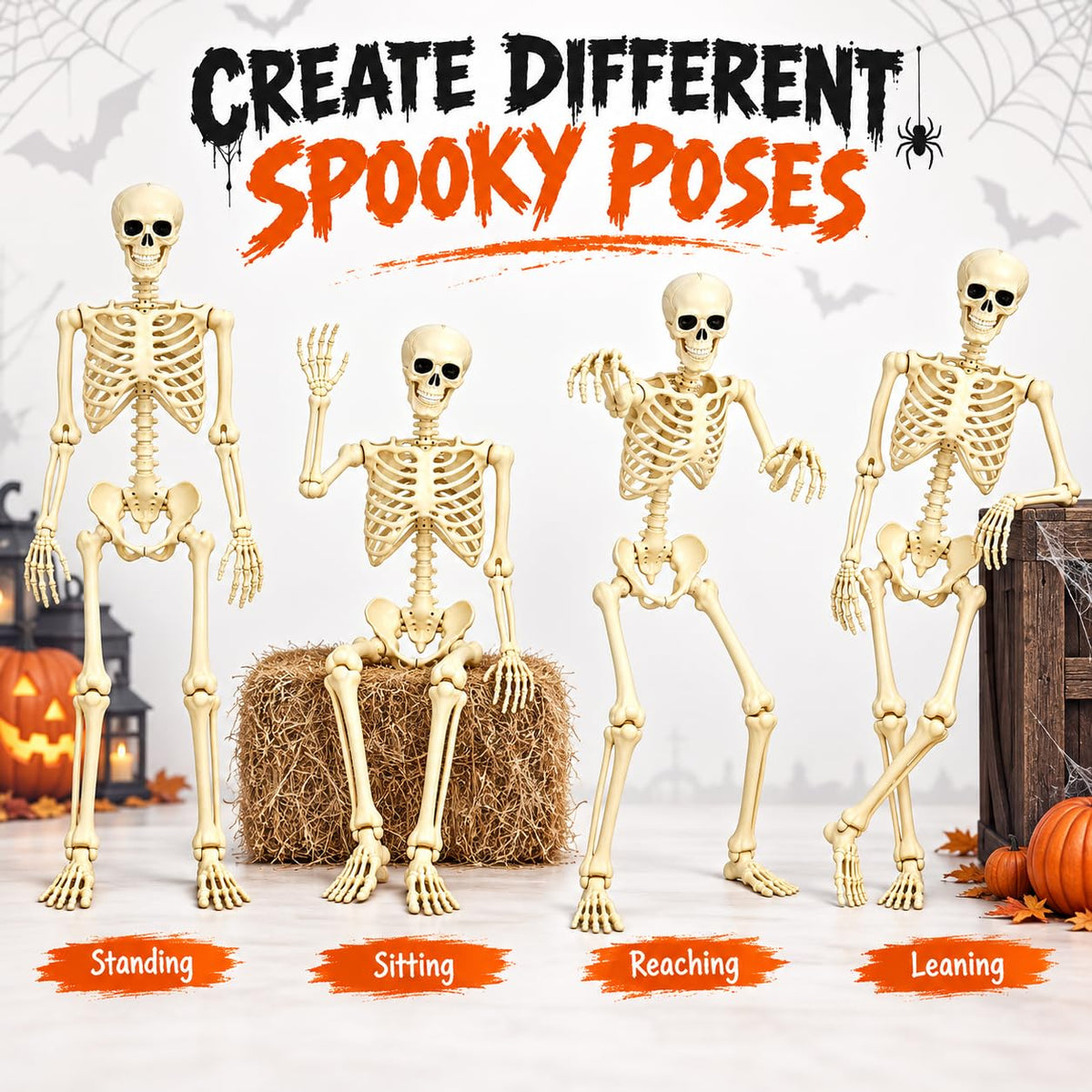 Posable Halloween Skeleton T9322