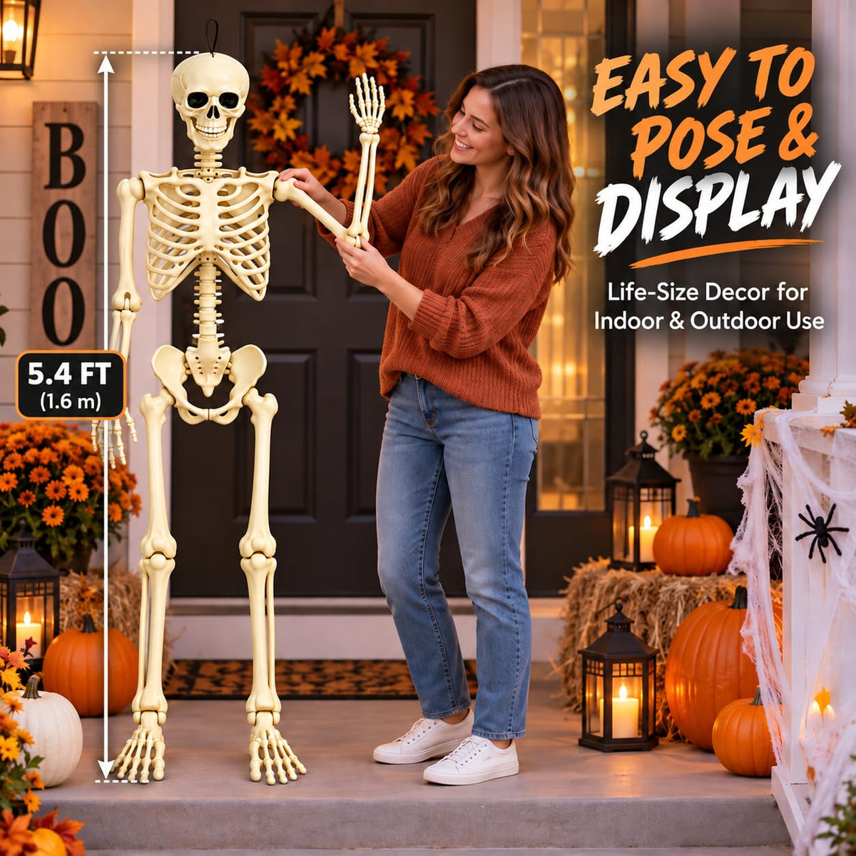 Posable Halloween Skeleton T9322