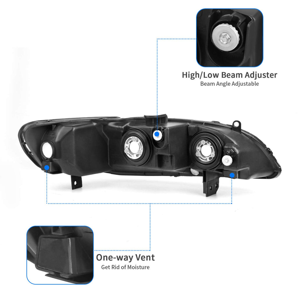 Headlight Assembly Chrome Q237