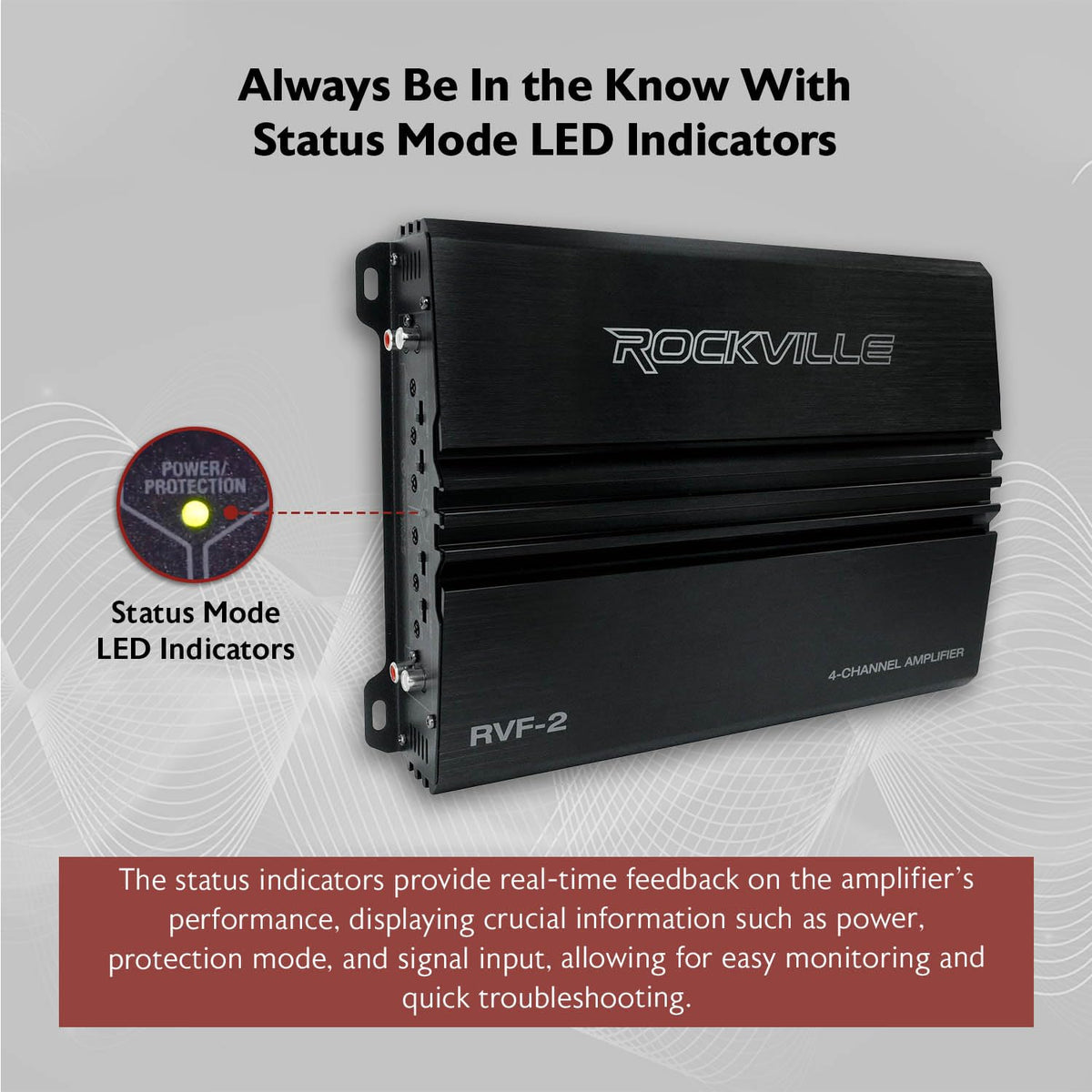 4 Channel Car Stereo Amplifier A53936