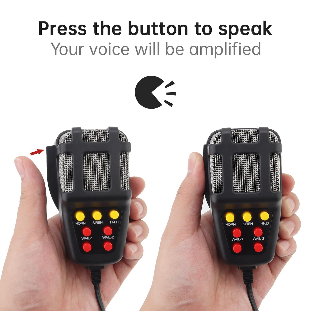 Car Siren Vehicle Horn with Mic PA Speaker System DC 12V L881403