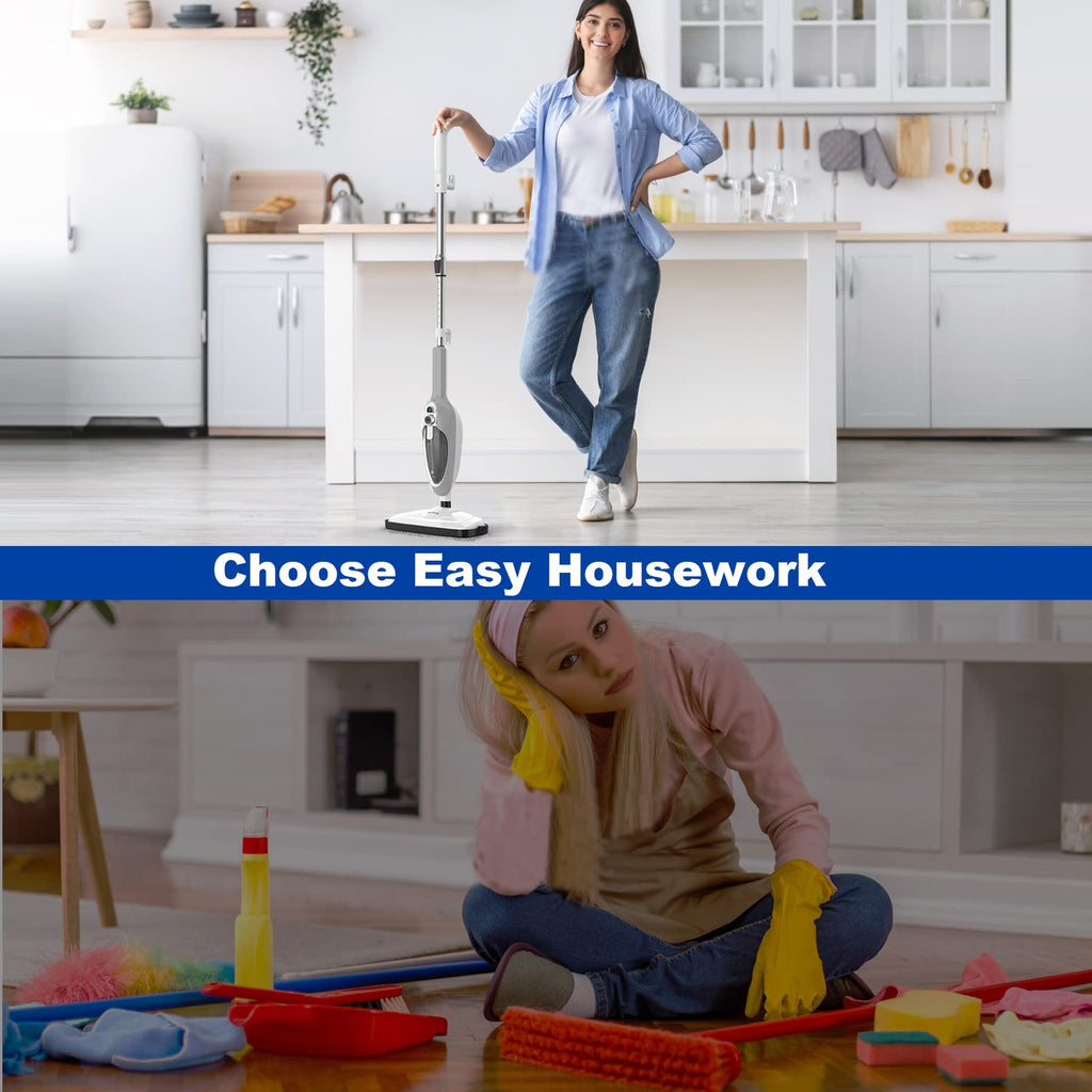 10-in-1 Handheld Steam Mop with 11 Accessories Y763