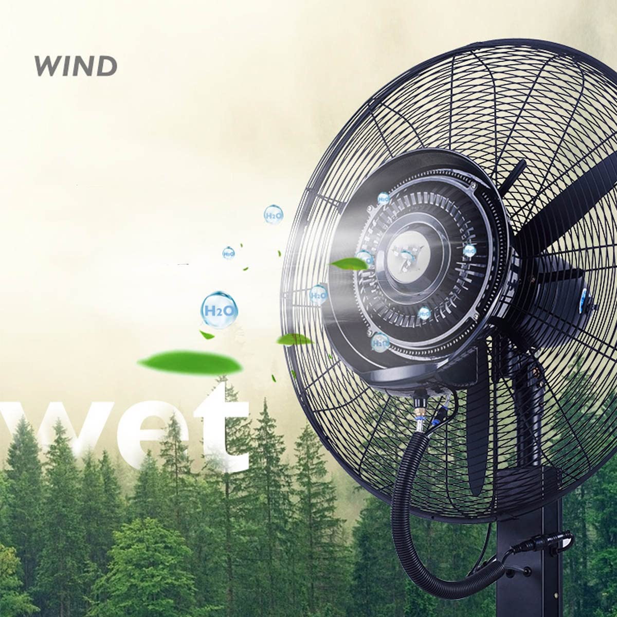 20 Inch High Velocity Metal Floor Fan with 3 Speed Settings S4822