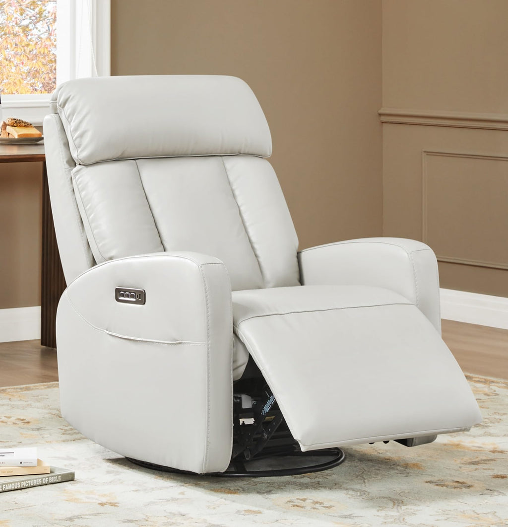 Genuine Leather Power Recliner Chair T68756