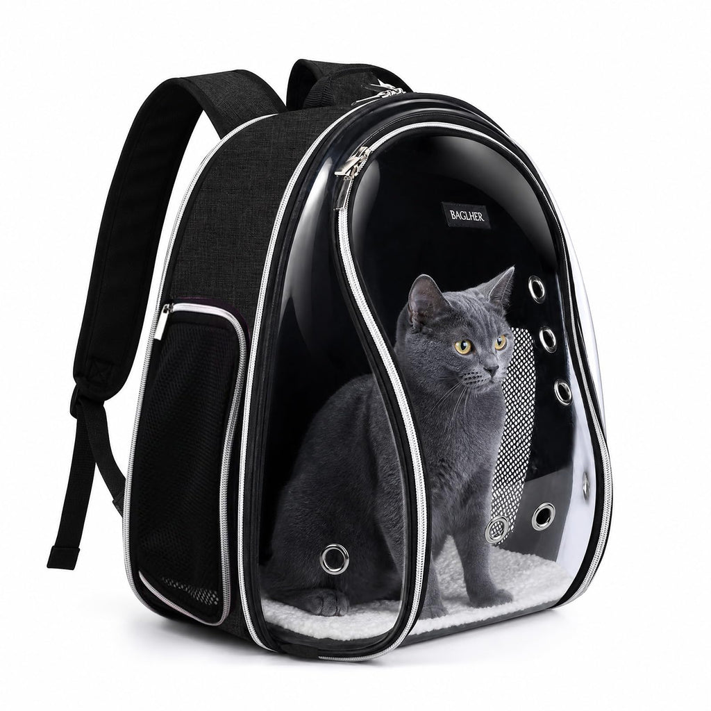 Cat Carrier Backpack Bubble 18 Lbs Black R8656