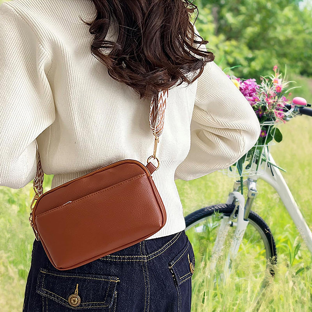 Mini Crossbody Bag Vegan Leather Sling Purse B53902