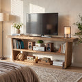 63" Solid Wood 3-Tier TV Stand I2224