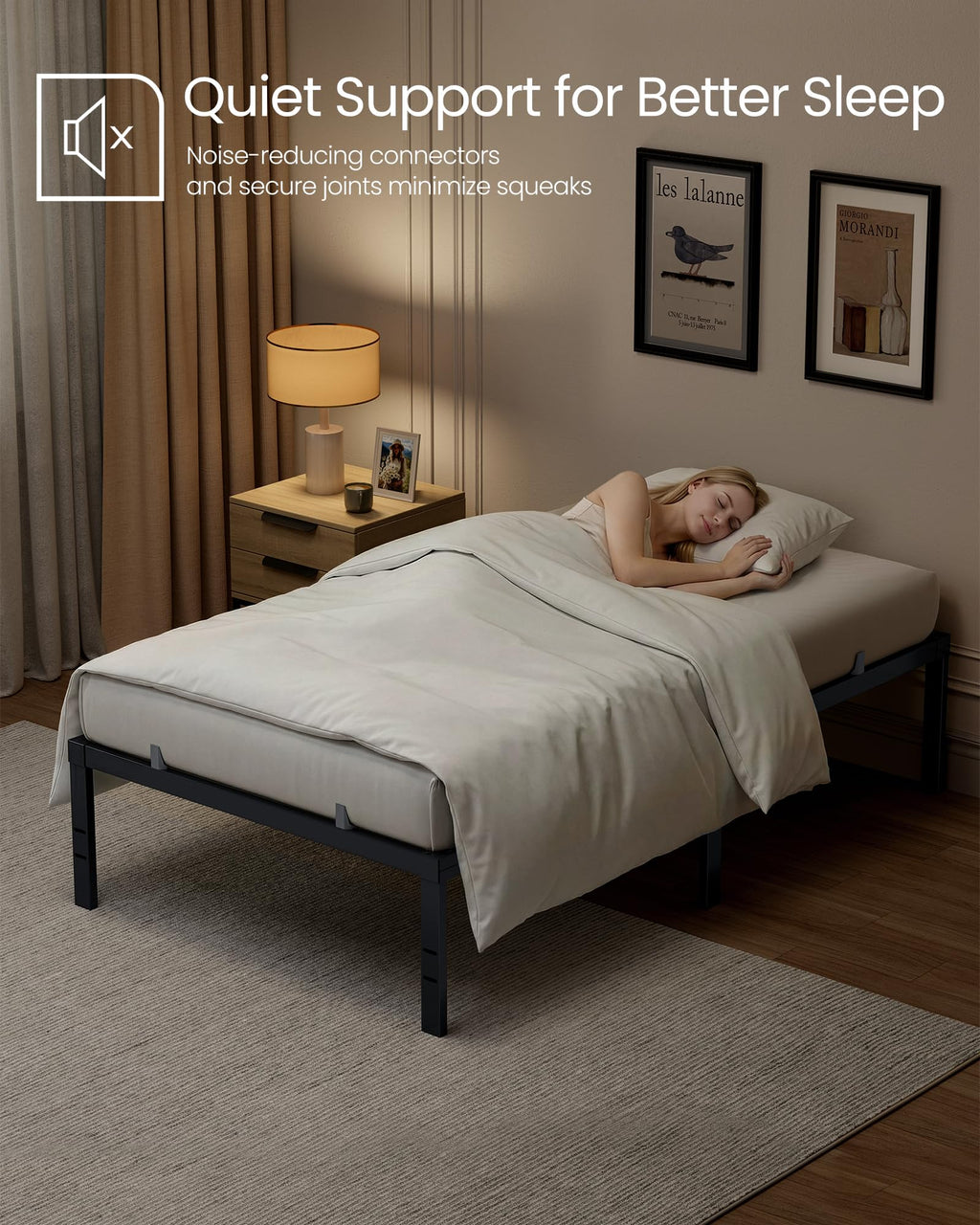 Twin Metal Bed Frame C197