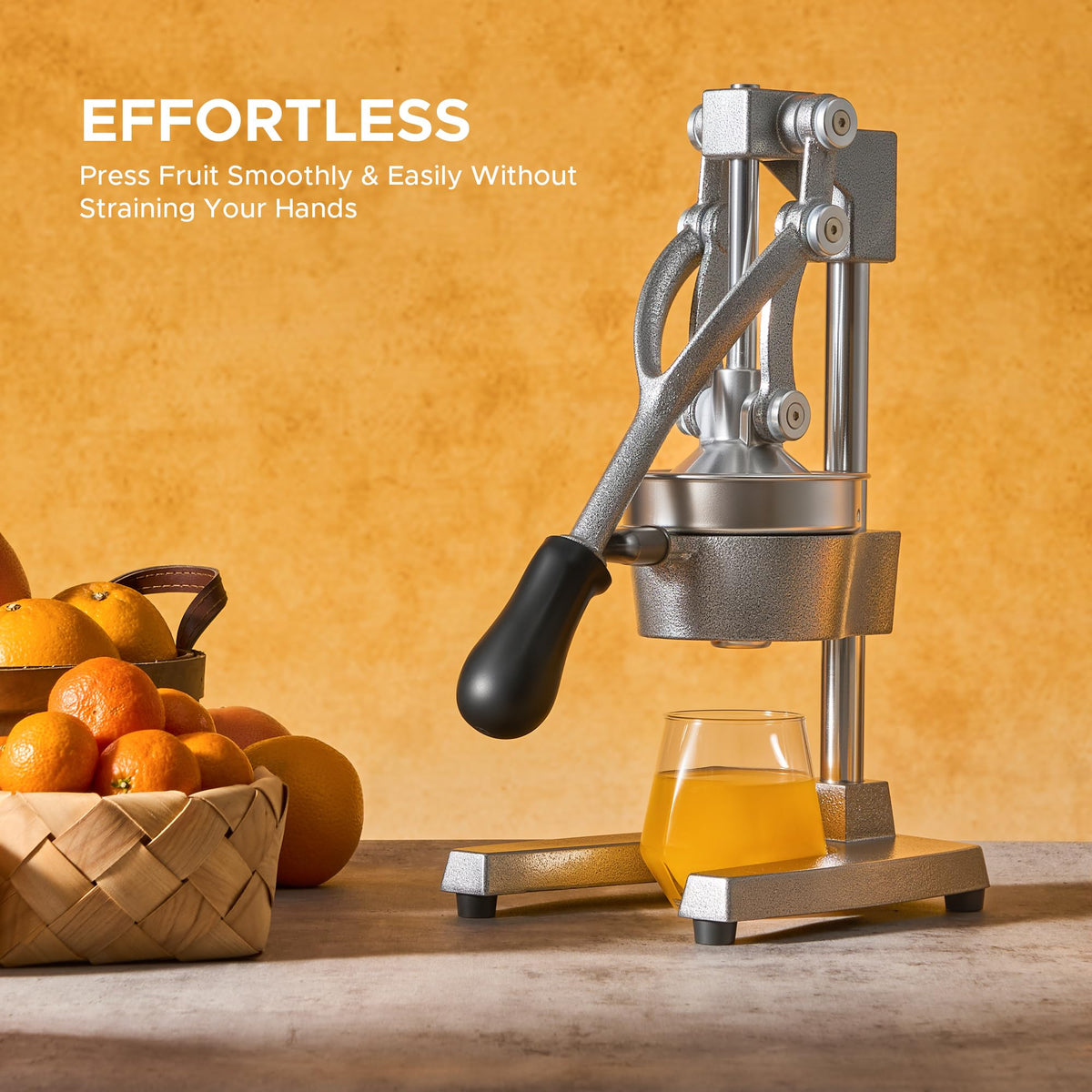 Cast Iron Manual Citrus Juicer with Strainer B863575