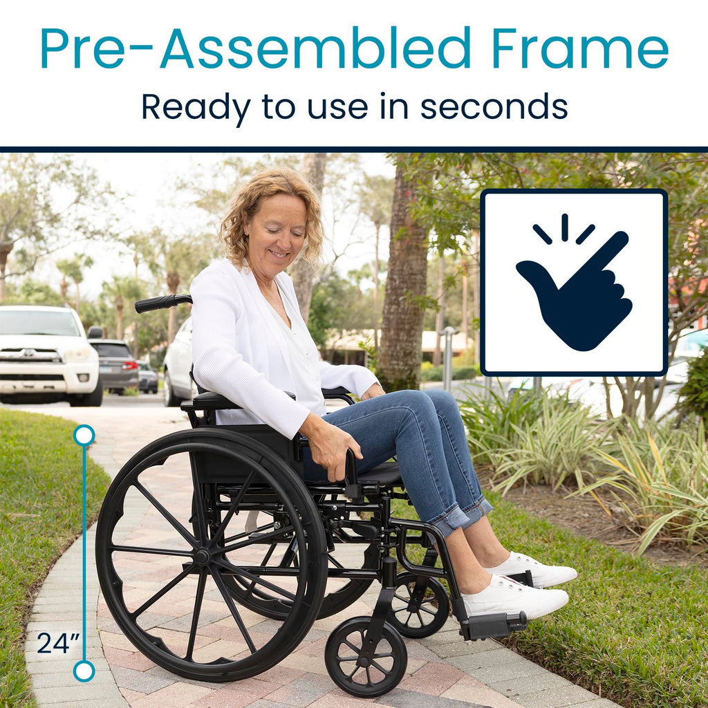 Bariatric Wheelchair 400 lb Heavy Duty 20” Seat I3802