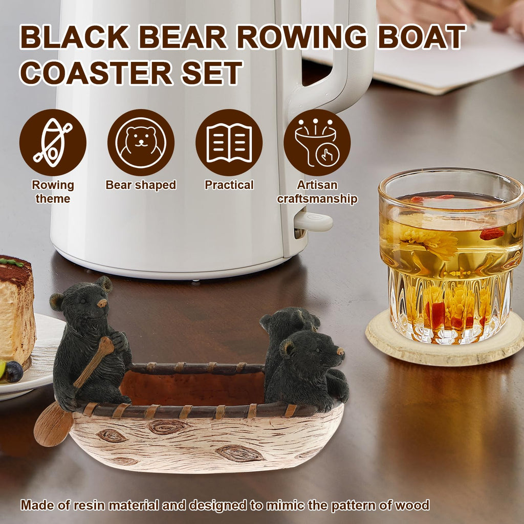 Black Bear Coasters Set of 5 V56020