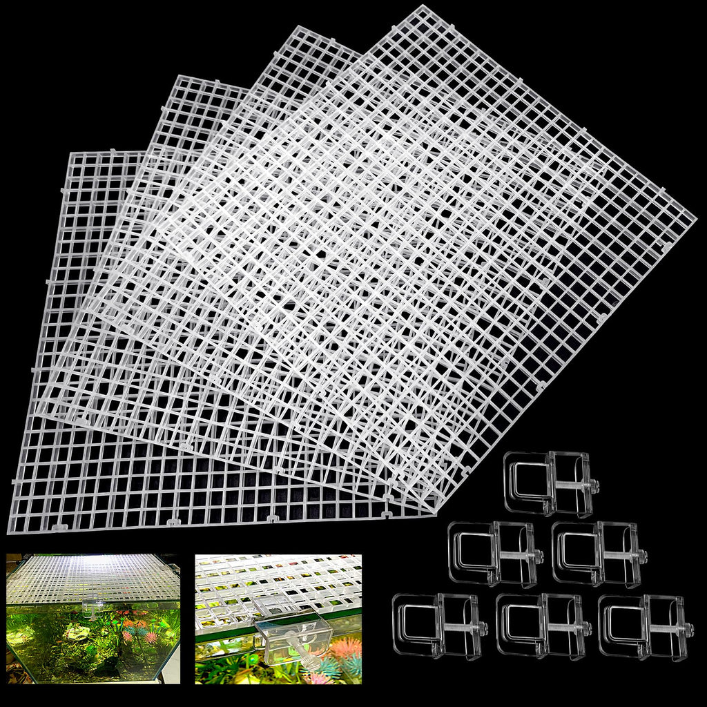 Aquarium Lid Fish Tank Top Cover Plastic Grid Panel L318