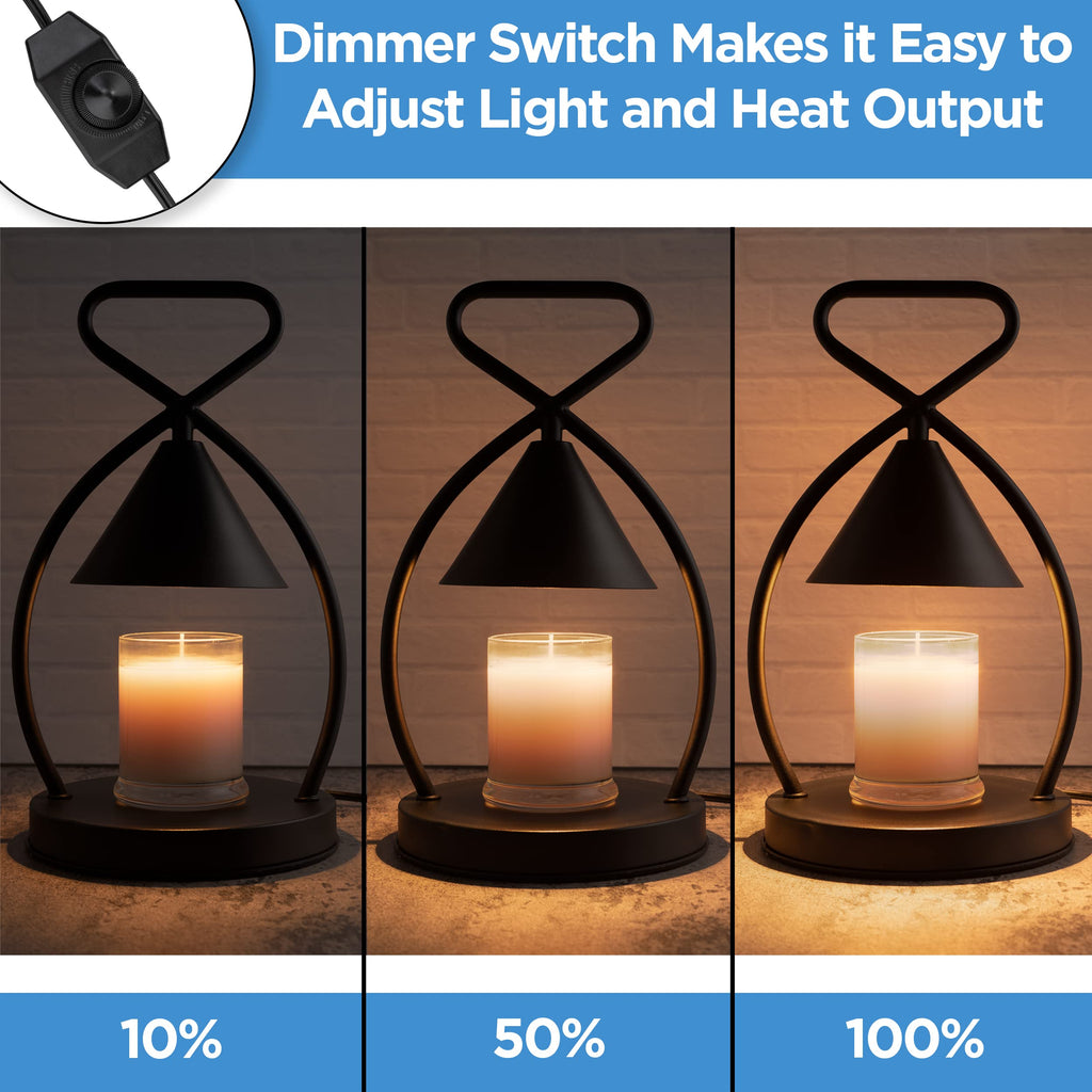Candle Warmer Lamp with Timer and 2 Bulbs Y580191