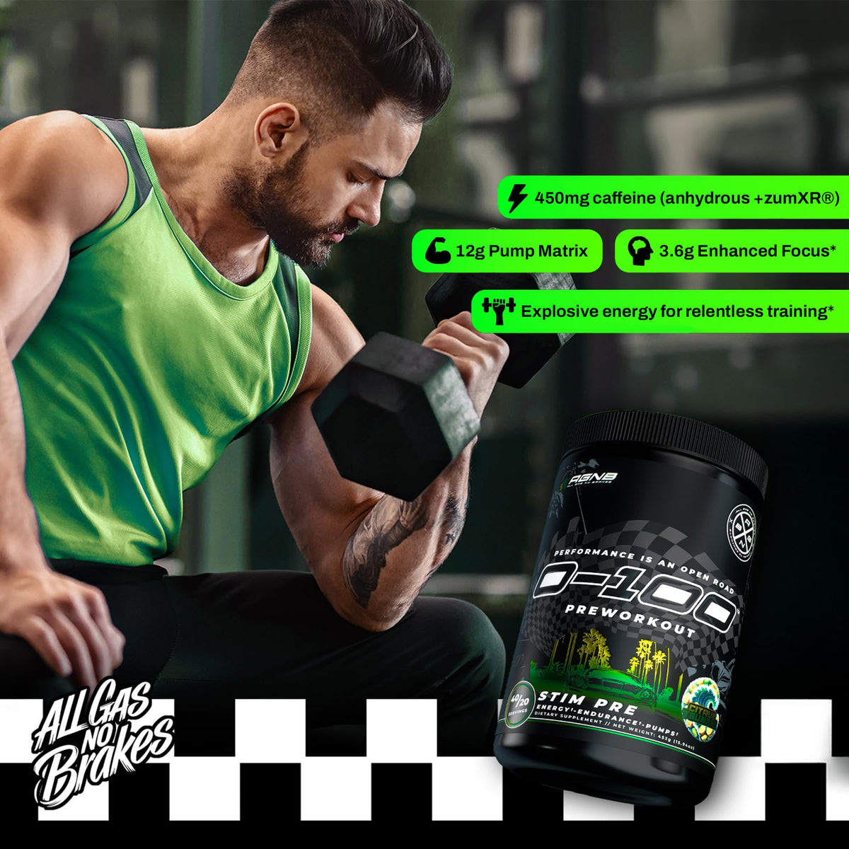 Citrus Tsunami Pre Workout Powder 40/20 Servings T412