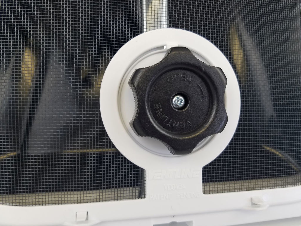 White RV Roof Vent with 12 Volt Fan A486457