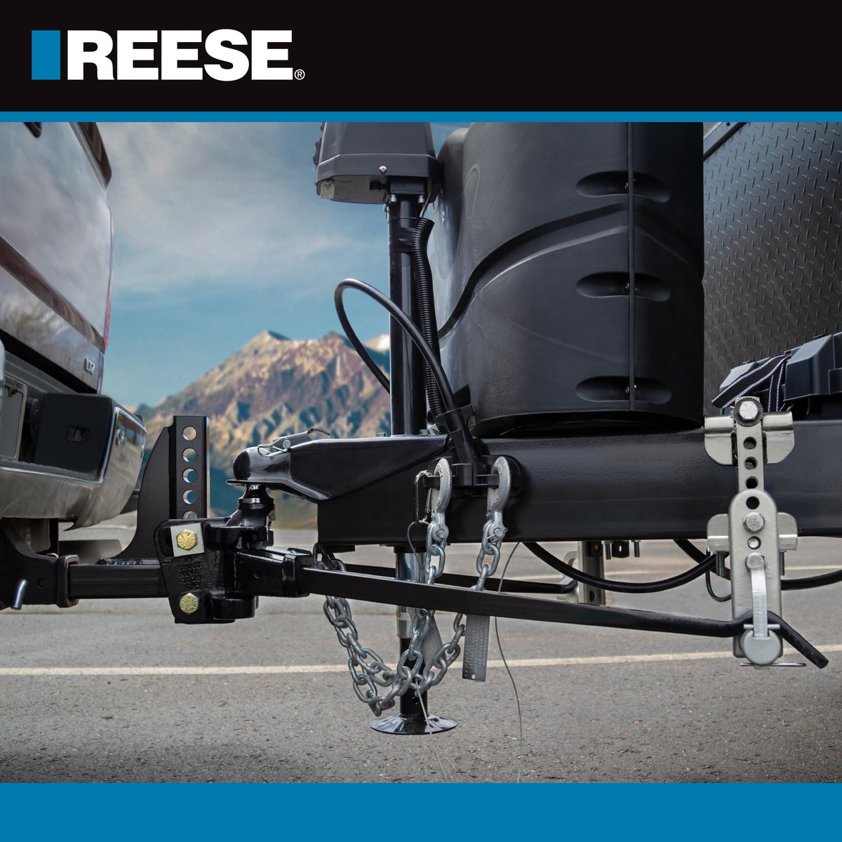 Weight Distribution Hitch with Active Sway Control, 6,000 lbs. Capacity, Black V5357