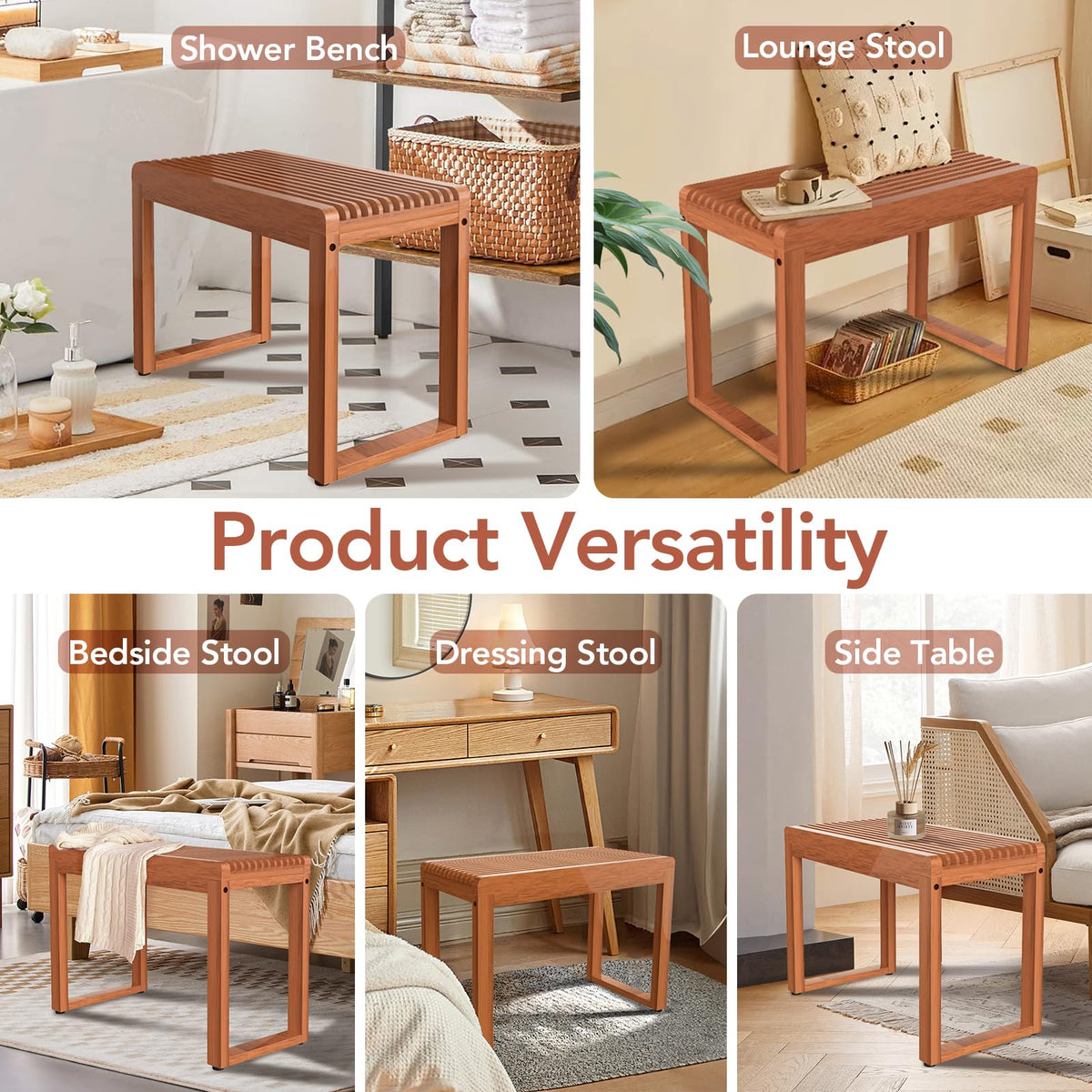 Teak Shower Bench A343