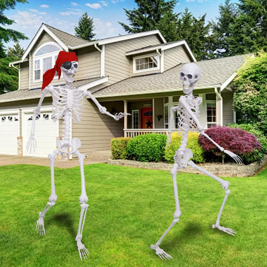 5.4Ft Posable Life Size Skeletons with Movable Joints S526011