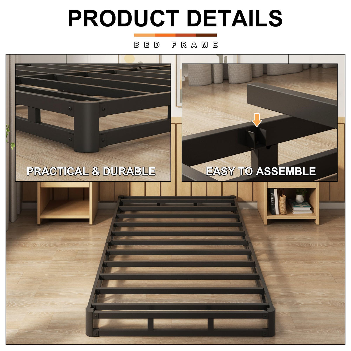 5 Inch Twin Box Spring Bed Base Mattress Foundation K630465