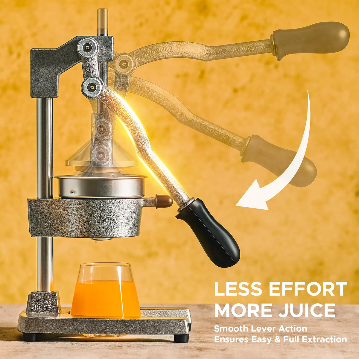 Cast Iron Manual Citrus Juicer with Strainer B863575